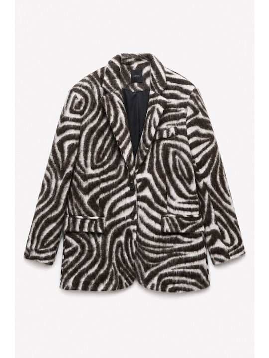 Lumina Langer Damenblazer Marrone