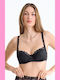 Tiara Black Non-Padded Underwire Bra