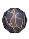 Windproof Automatic Compact Brown Rain Umbrella