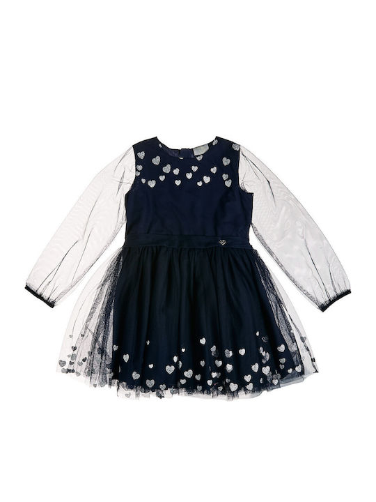 Blaues Tüllkleid für Mädchen