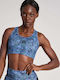 Sport-BH für Damen Blue/Green Camo