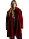 Kurzer Damenpelz Currant Red