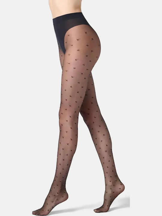 Women's Pantyhose 20 Den with Stitch Black