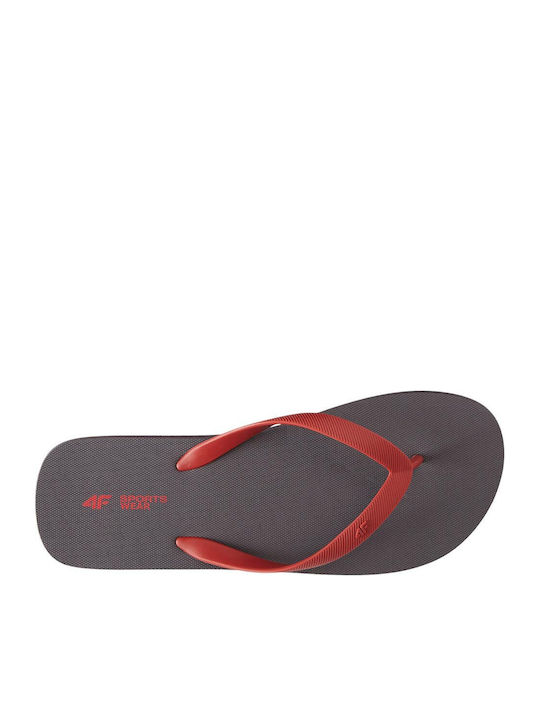 4F Ανδρικά Flip Flops Γκρι
