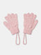Gestrickte Kinderhandschuhe Rosa