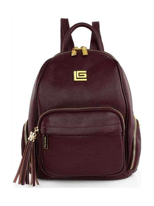 Guy Laroche Damen-Lederrucksack Rubino