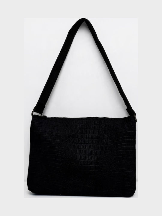 Kira Women's Suede Shoulder Bag Black