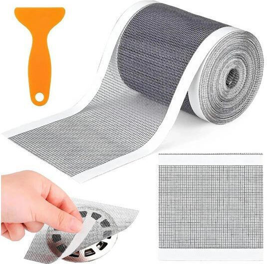 Plastic Shower Drain with Size 7x7cm Grey