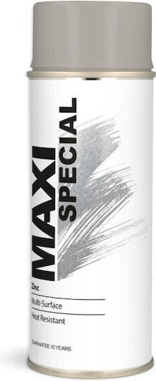 Maxicolor Galvanizing Spray with Grey Metallic Effect 400ml