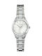 Women's Battery-Powered Watch with Silver Stainless Steel Bracelet