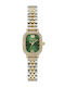 Women's Battery-Powered Watch with Silver Metal Bracelet