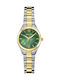 Women's Battery-Powered Watch with Silver Stainless Steel Bracelet