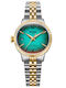 Women's Battery-Powered Watch with Silver Stainless Steel Bracelet