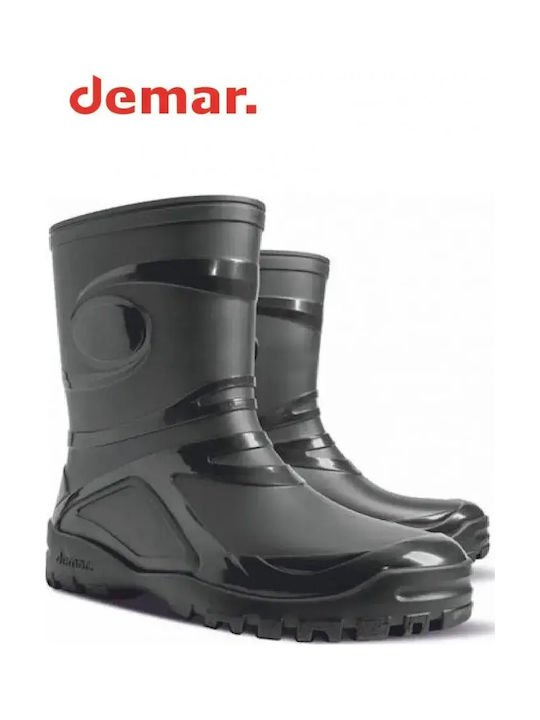 Demar Young Fur-Lined Black Work Ankle Wellies with WR Certification