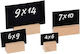 Garibaldi Tisch-Kreidetafel 3 Stück 6 x 9 cm