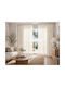 Kraft World Перде с перделък Екрю 270x280 см