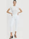 Women's Sports Polo Blouse White