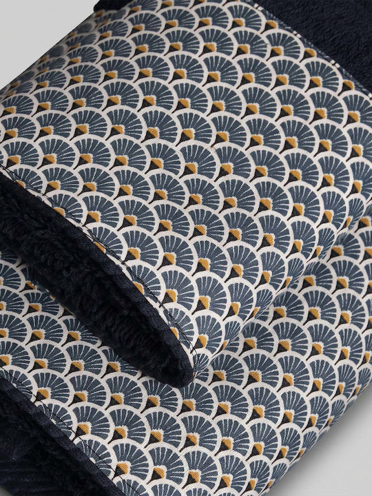 White Fabric Solenne Blue 600 g/m² Weight