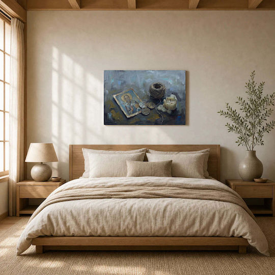Icon Painting Candle – Canvas Painting-100 X 67cm