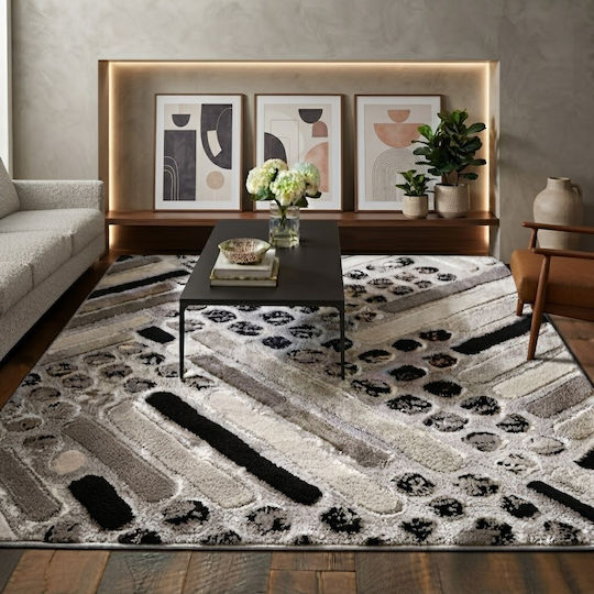 SpitiBazaar Tsochme Covor Dreptunghiular Negru 180x230cm
