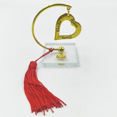 Giannopoulos Tabletop Heart Lucky Charm Made of Metal 2027 5x5cm