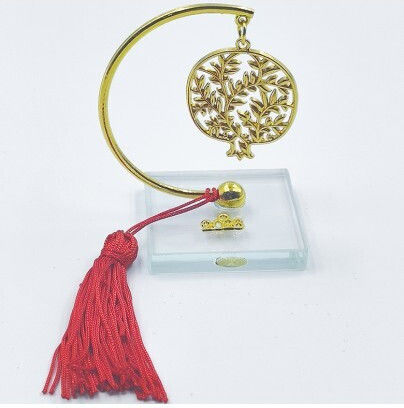 Giannopoulos Tabletop Pomegranate New Year's Charm Made of Metal 2027 5x5cm