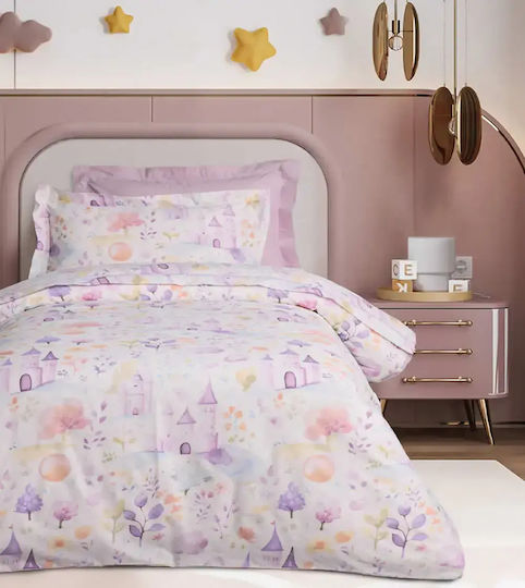 Das Home Kids Single Duvet with Hollowfiber Filling Lilac 160x240 cm