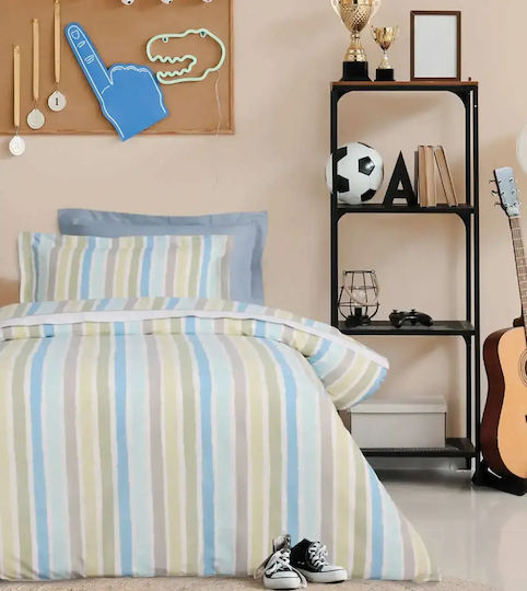 Das Home Παιδικό Πάπλωμα Μονό με Γέμιση Hollowfiber Multicolor 160x240εκ.