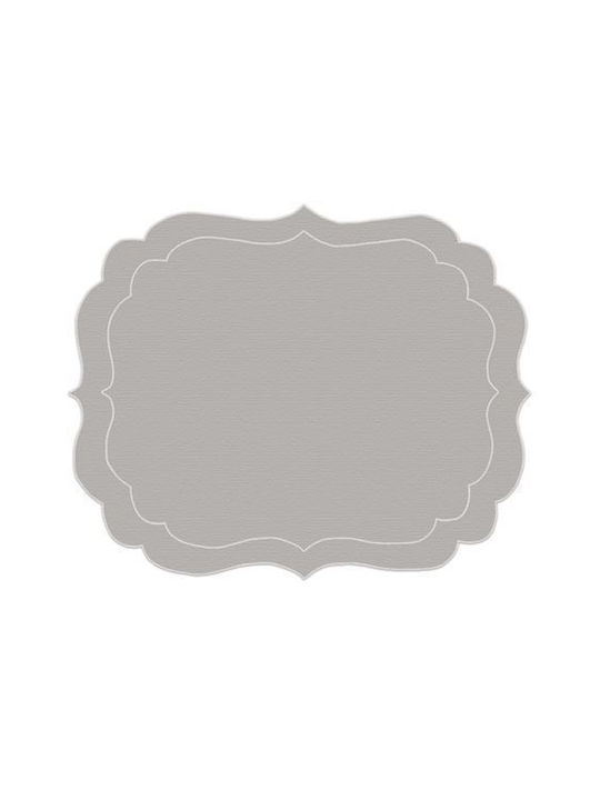 La Gallina Matta Fabric Placemat Grey 49x40cm
