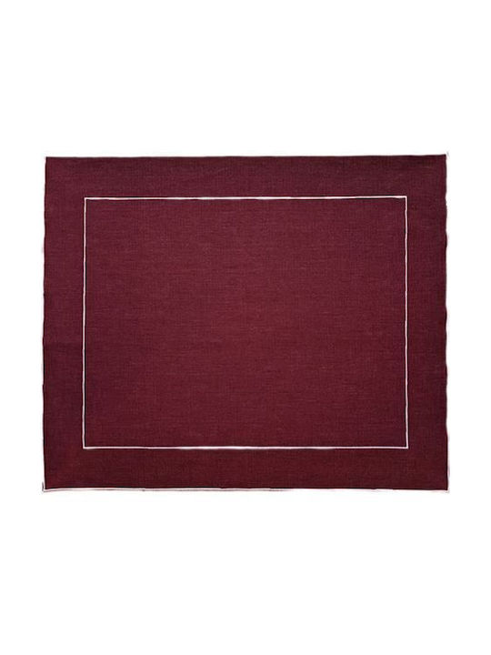 La Gallina Matta Fabric Placemat White 48x40cm
