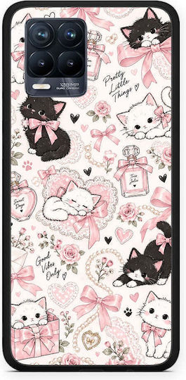 Smartfits Pinke Schleifen Kätzchen-Collage Hülle für Realme 8 8 Pro