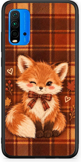 Smartfits Fox On Autumn Tartan Husă pentru Xiaomi Redmi 9T