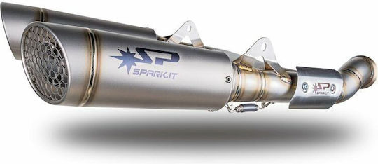 Spark Auspuff-Endschalldämpfer Titan Round Dual Slash-cut Gkt0110tom Ktm Duke 790 Abs 24