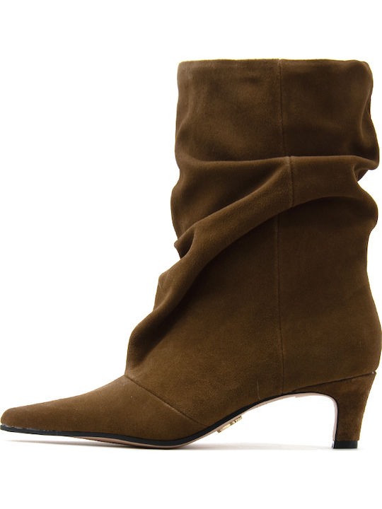 Steve Madden Wildleder Damen-Stiefeletten in Braun Steve Madden Wildleder Damen-Stiefeletten in Braun