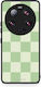 Smartfits Sage Cream Gestreifte Karos Xiaomi 13 Ultra Hülle