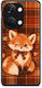 Smartfits Fox On Autumn Tartan Oneplus Nord 3 Θήκη