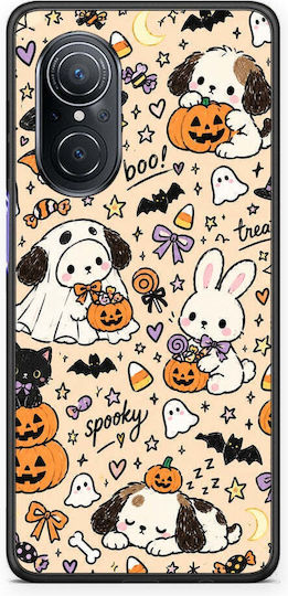 Smartfits Halloween Puppies Friends на кремав калъф за Huawei Nova 9 SE