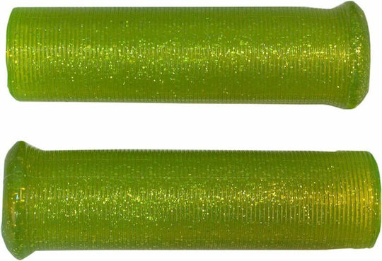 Emgo Γκριπ Τιμόνι 22mm Μήκος:12cm Star Fire No Flange No Waffle Universal Medium 42-21125 Πράσινο-κίτρινο