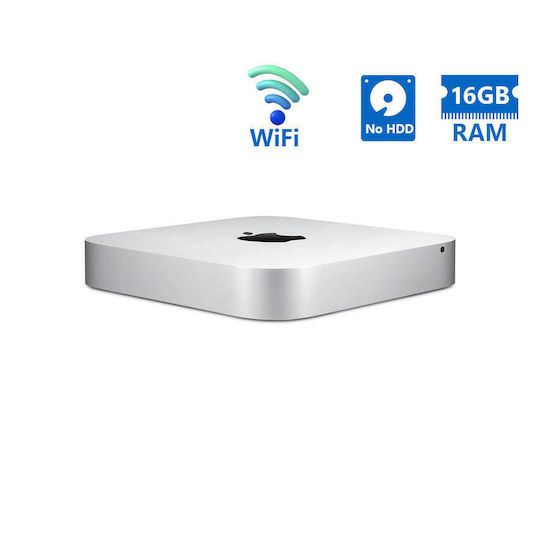 Mac Mini 7.1 A1347 Реновиран Клас A (Core i7-4578U/16GB/ HDD/Без Операционна Система)