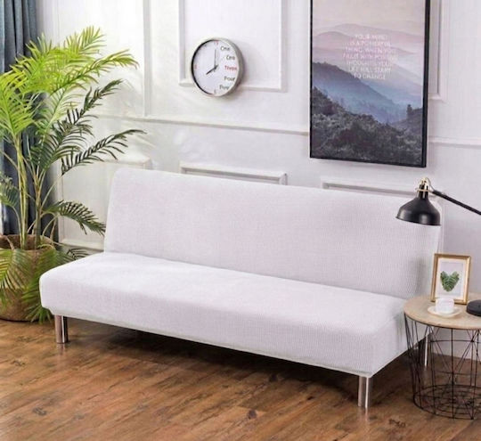 Kraft World Elastischer Bezug für Schlafsofa Weiß
