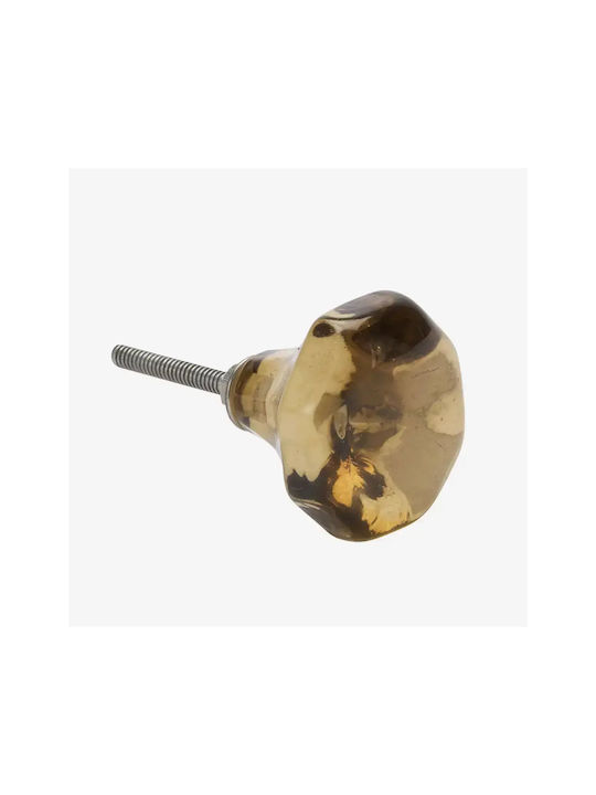 Madam Stoltz Amber Glass Furniture Knob Ø40mm TA6111