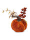 Kürbis Blume Halloween 15 x 11 cm