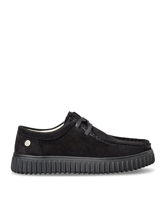 Envie Shoes Suede Γυναικεία Loafers σε Μαύρο Χρώμα