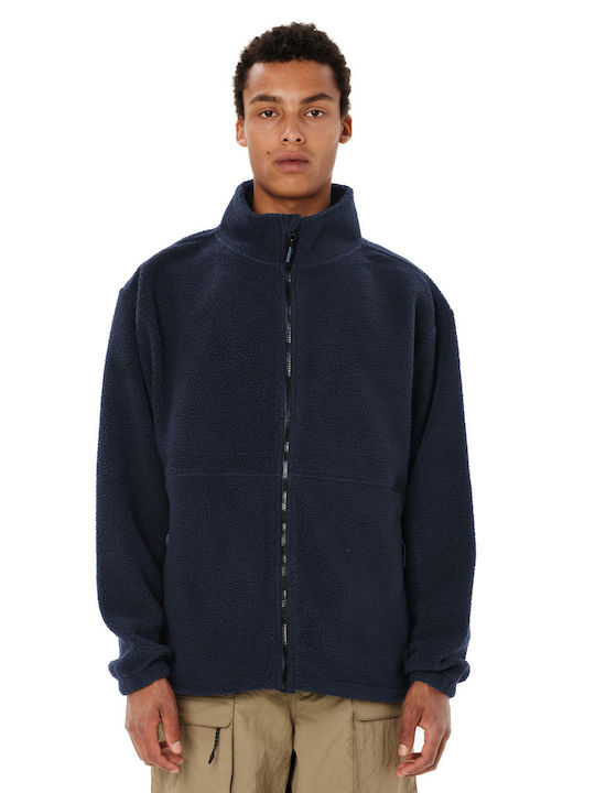 Ανδρική Ζακέτα Fleece Μπλε