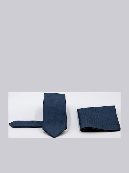 Guy Laroche Set aus Herren-Krawatte mit Muster in Blau