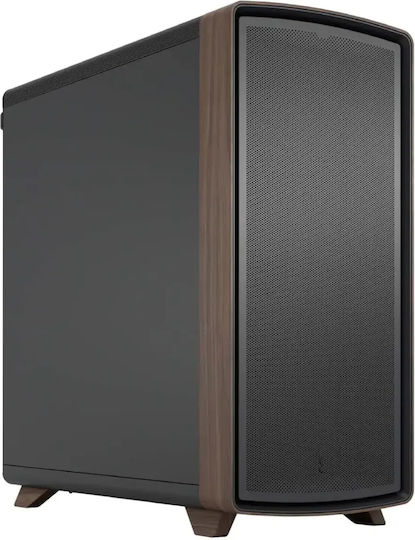 Summit Midi Tower Κουτί Υπολογιστή Black/Wood