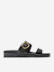 Oaklynn Leather Women's Black Sandals