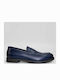 Δερμάτινα Ανδρικά Loafers σε Μπλε Χρώμα