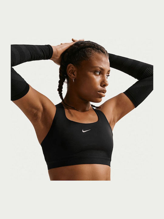 Nike Swift Bustier Sport pentru Femei Negru/Arg...