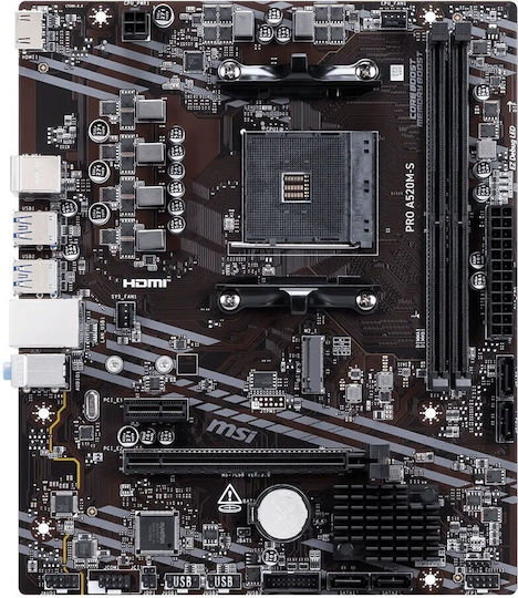 PRO A520M-S Motherboard Micro ATX με AMD AM4 Socket A520M-S PRO 7C96-071R